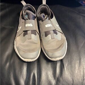 Nike Gray and Black Slip-On Shoes